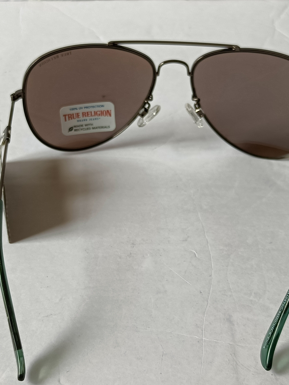 True Religion Aviator Sunglasses TR10570C Blue Gradient Lenses - Picture 5 of 7